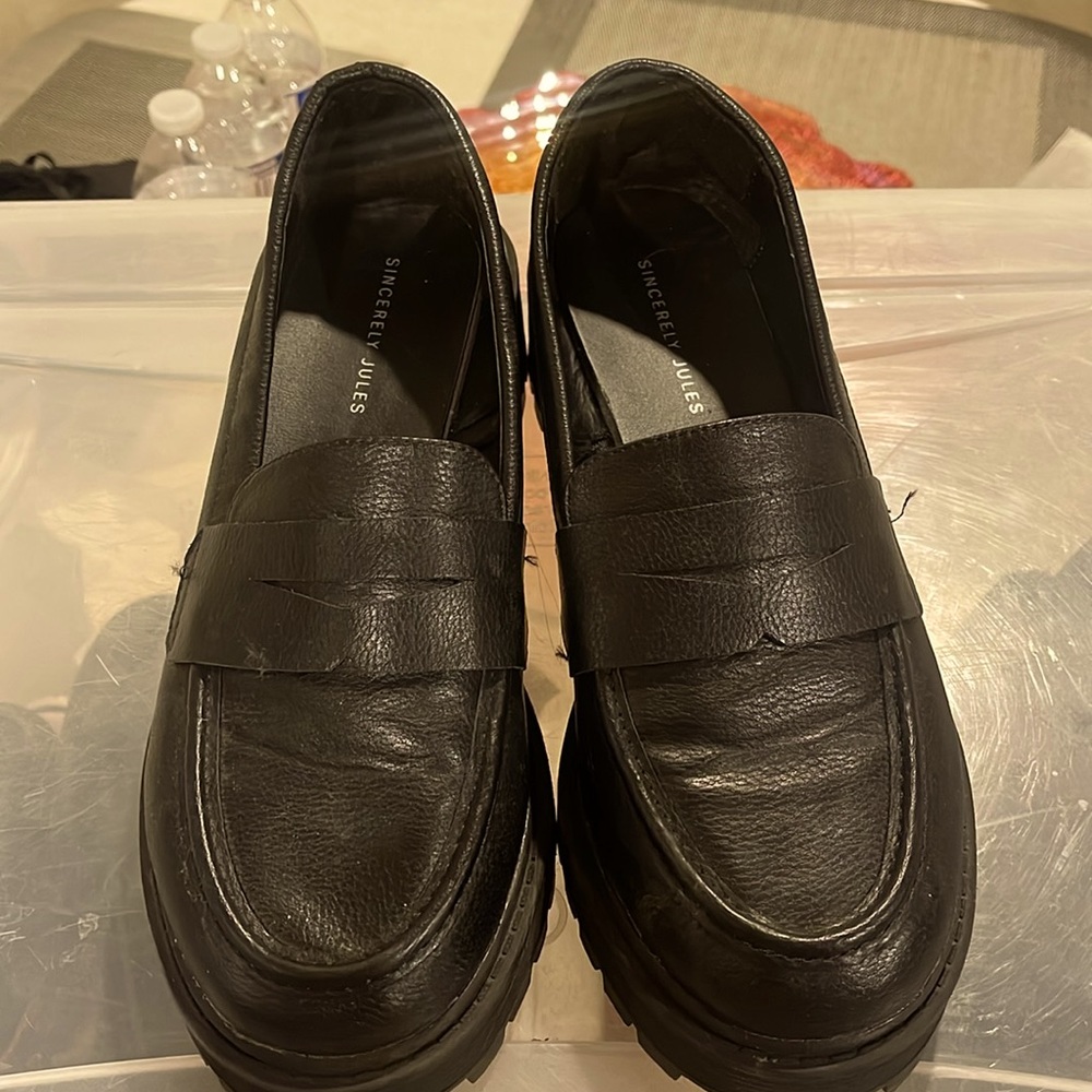 Sincerely Jules platform loafers